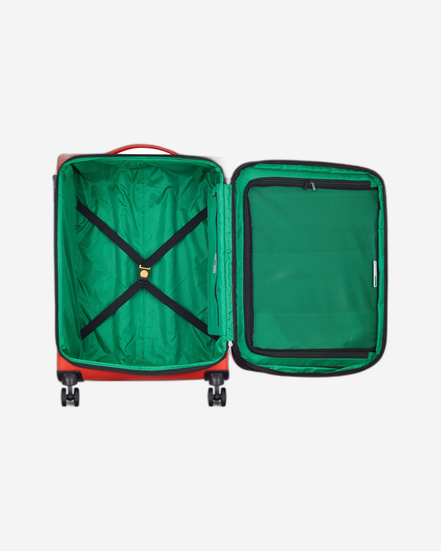 UCB Color Block 4 Double Wheel Softcase Expandable Luggage Trolley
