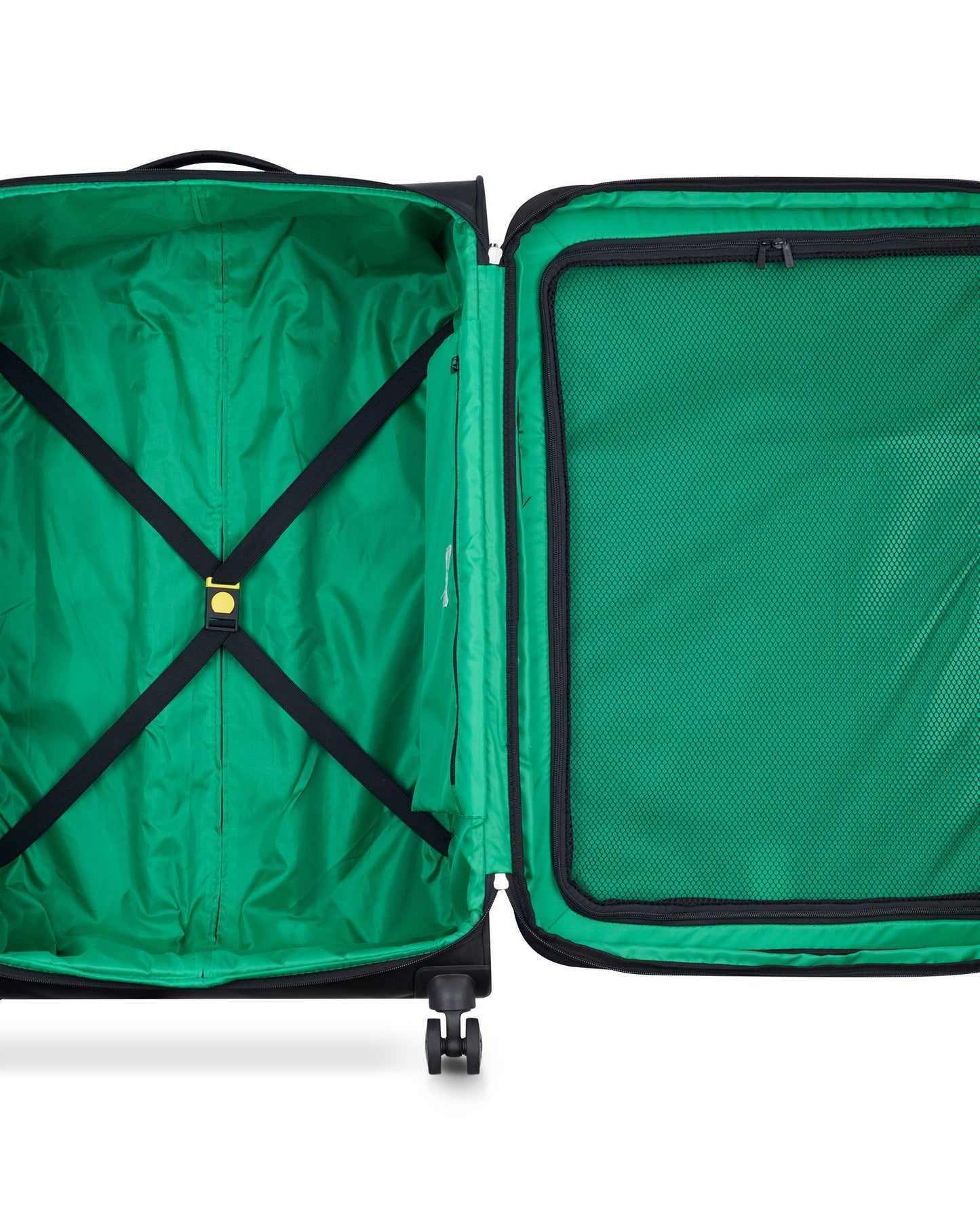 UCB Color Block 4 Double Wheel Softcase Expandable Luggage Trolley