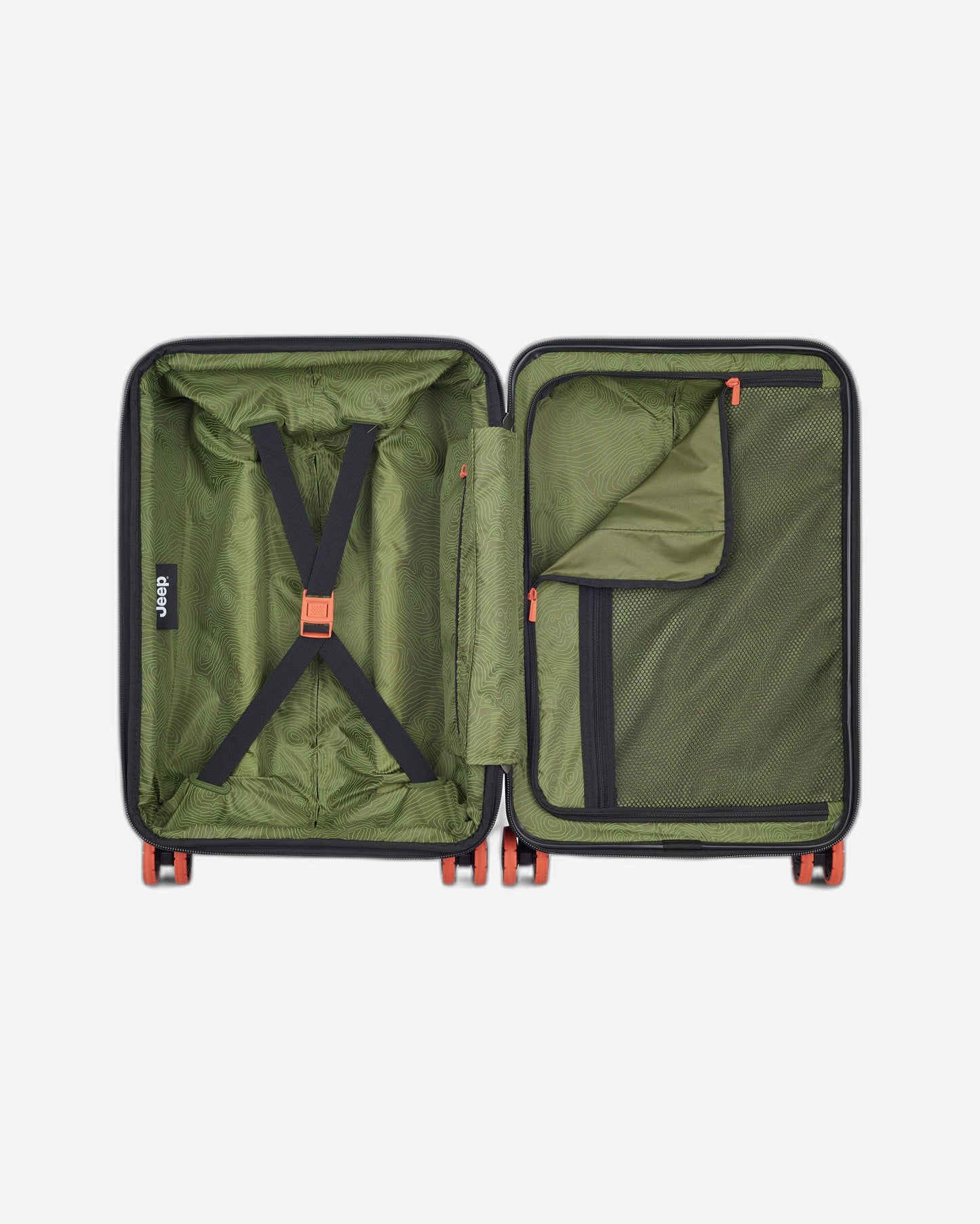Jeep Hardcase 4 Double Wheel Expandable Trolley JH001A