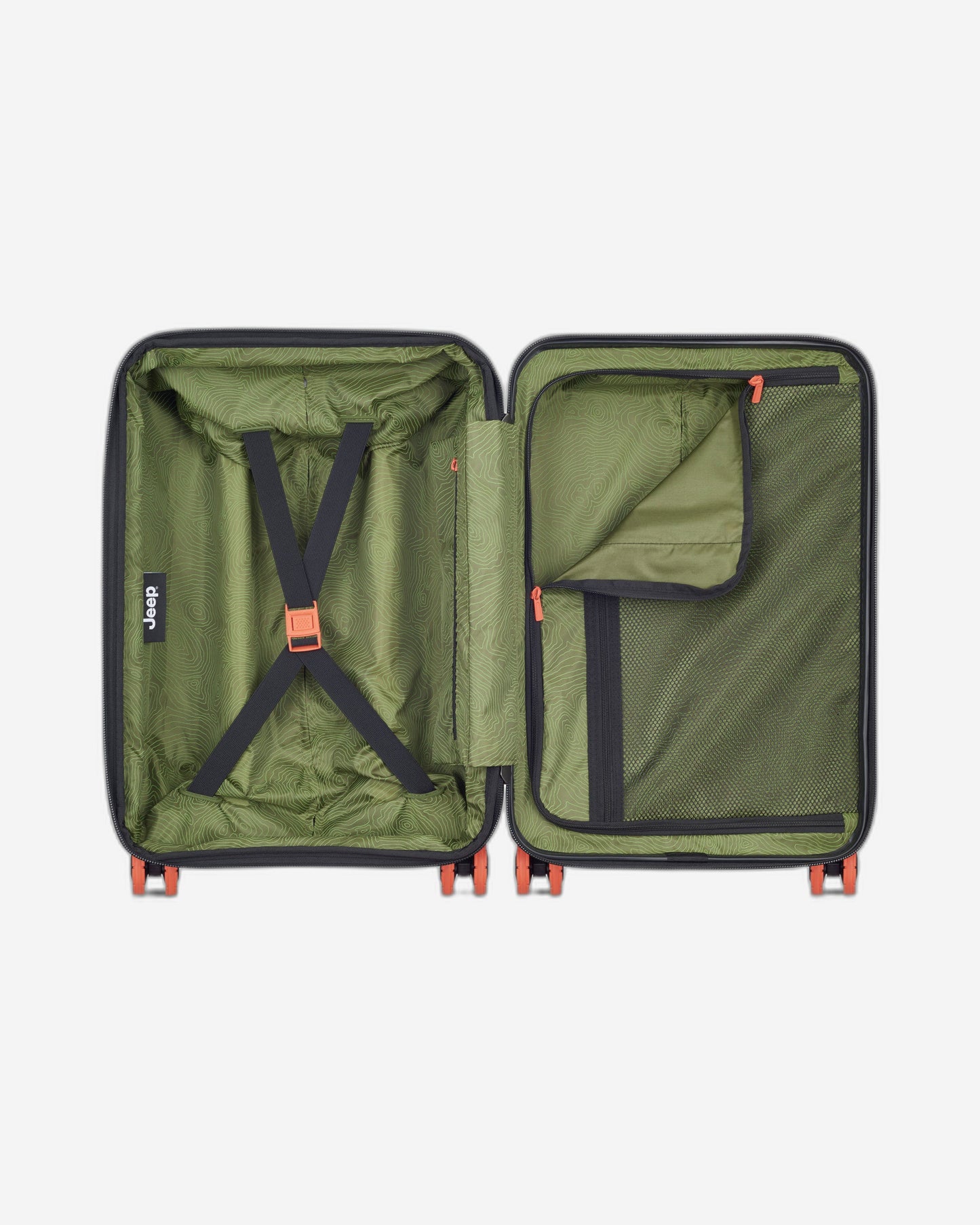 Jeep Hardcase 4 Double Wheel Expandable Trolley JH001A