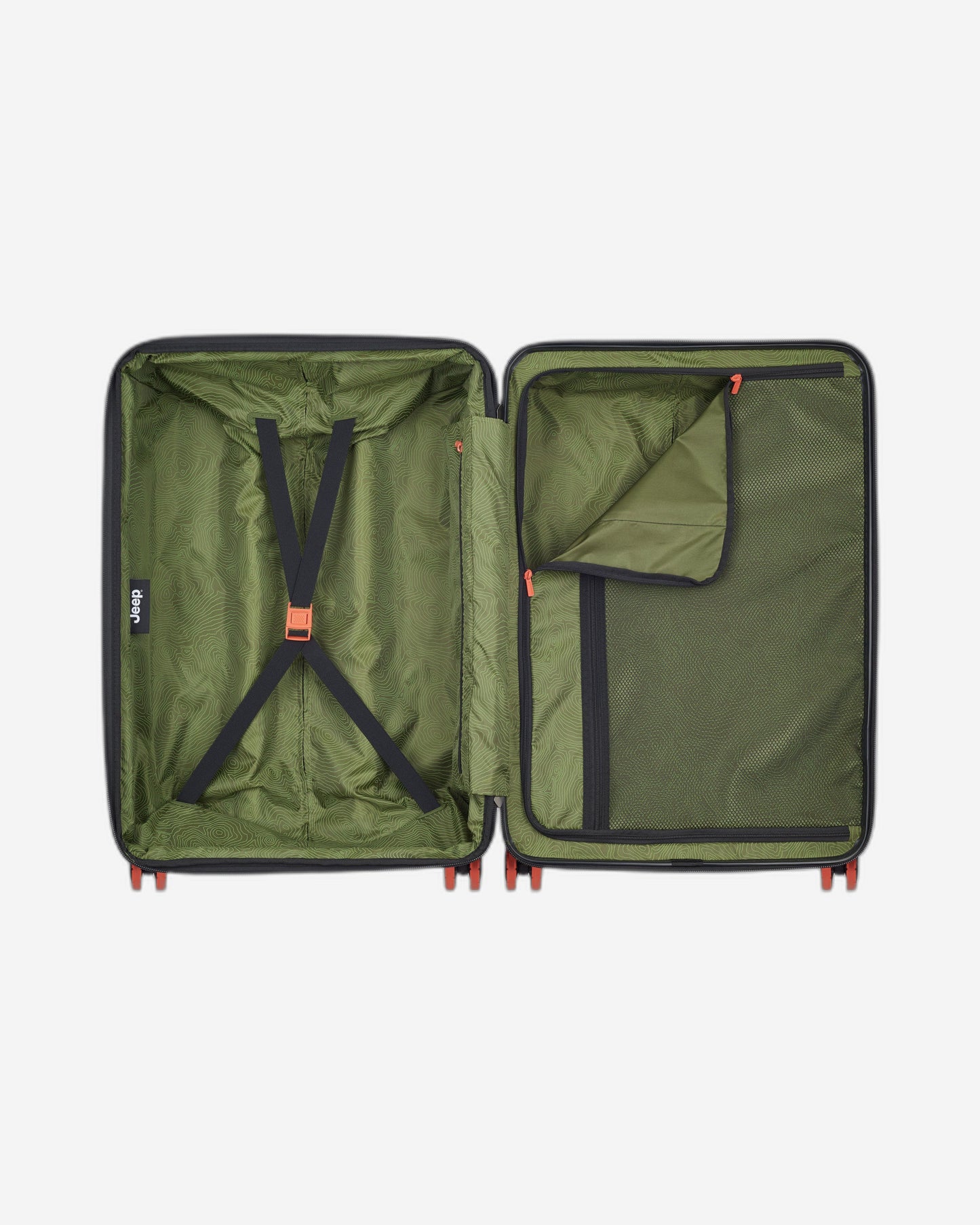 Jeep Hardcase 4 Double Wheel Expandable Trolley JH001A