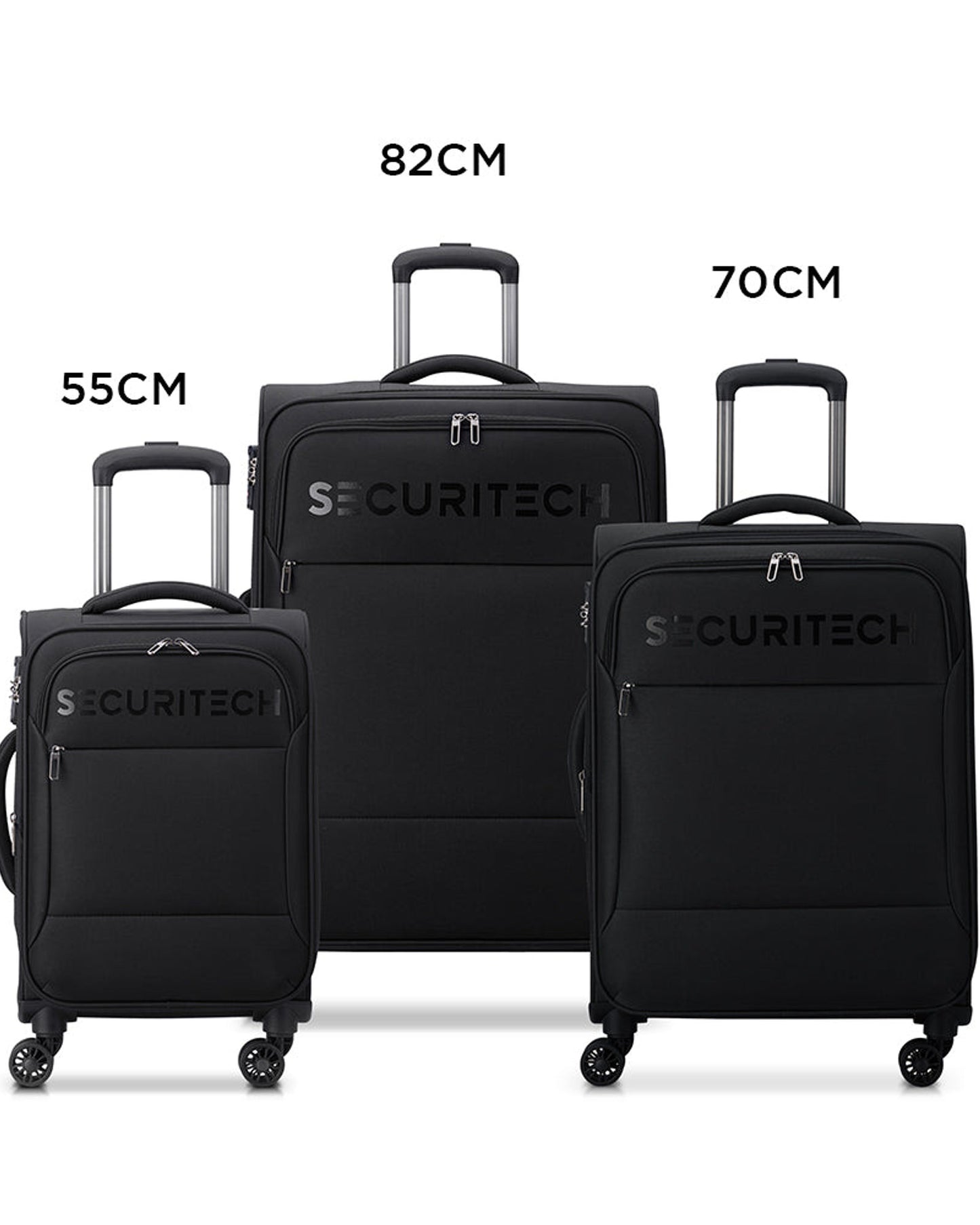 Delsey Paris Securitech Vanguard Set of 3 Luggage