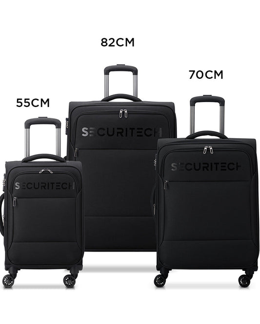 Delsey Paris Securitech Vanguard Set of 3 Luggage
