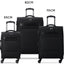 Delsey Paris Securitech Vanguard Set of 3 Luggage