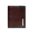 Piquadro Blue Square Credit Card Holder - Mahogany - PP1395B2/MO