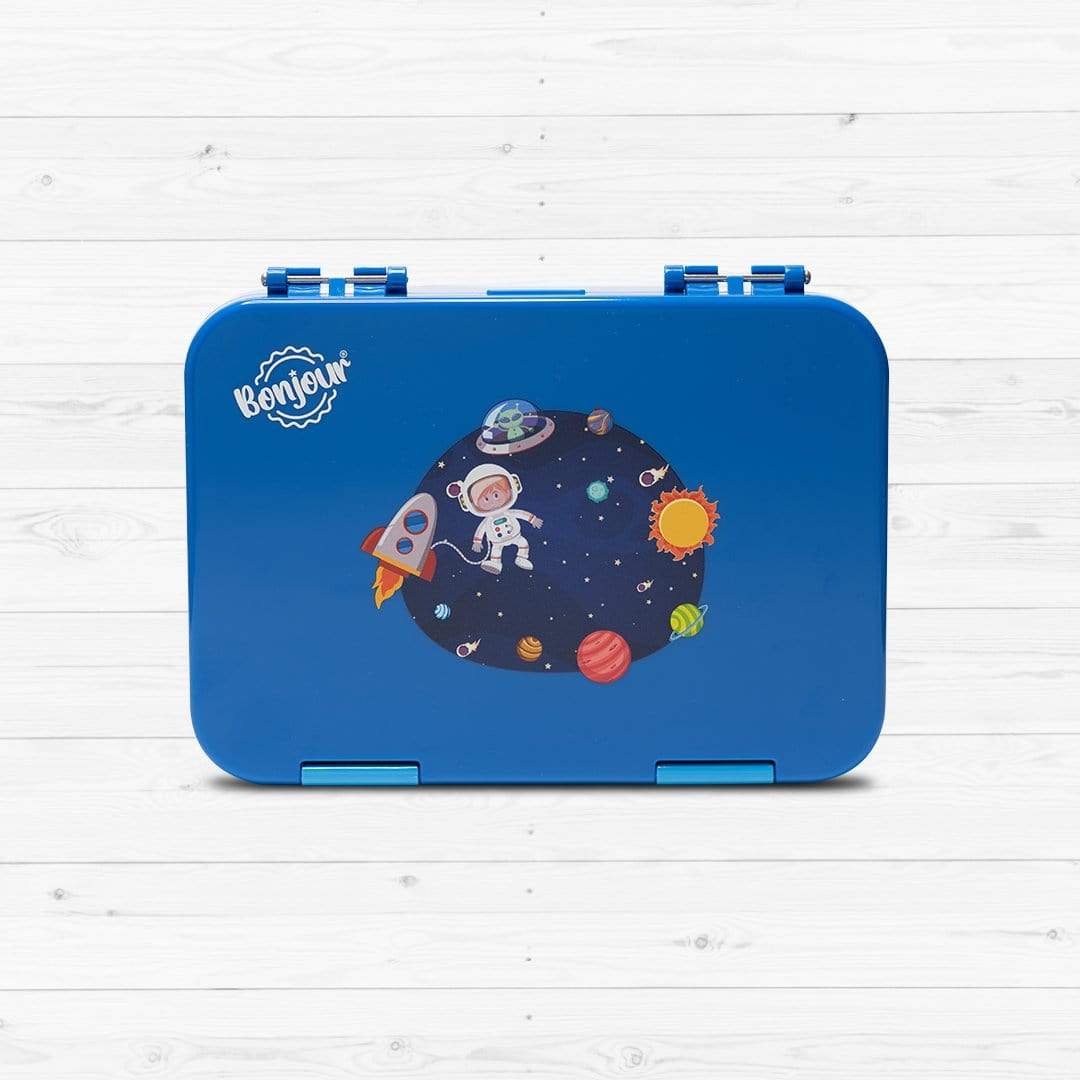 Bonjour Lunch Box Blue Spaceman - 02Snb24