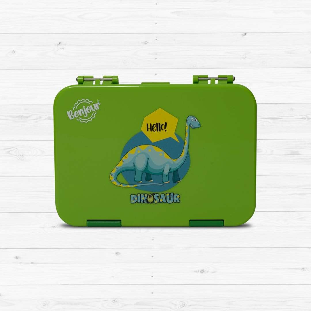 Bonjour Lunch Box Green Dinosaur - 06Snb63