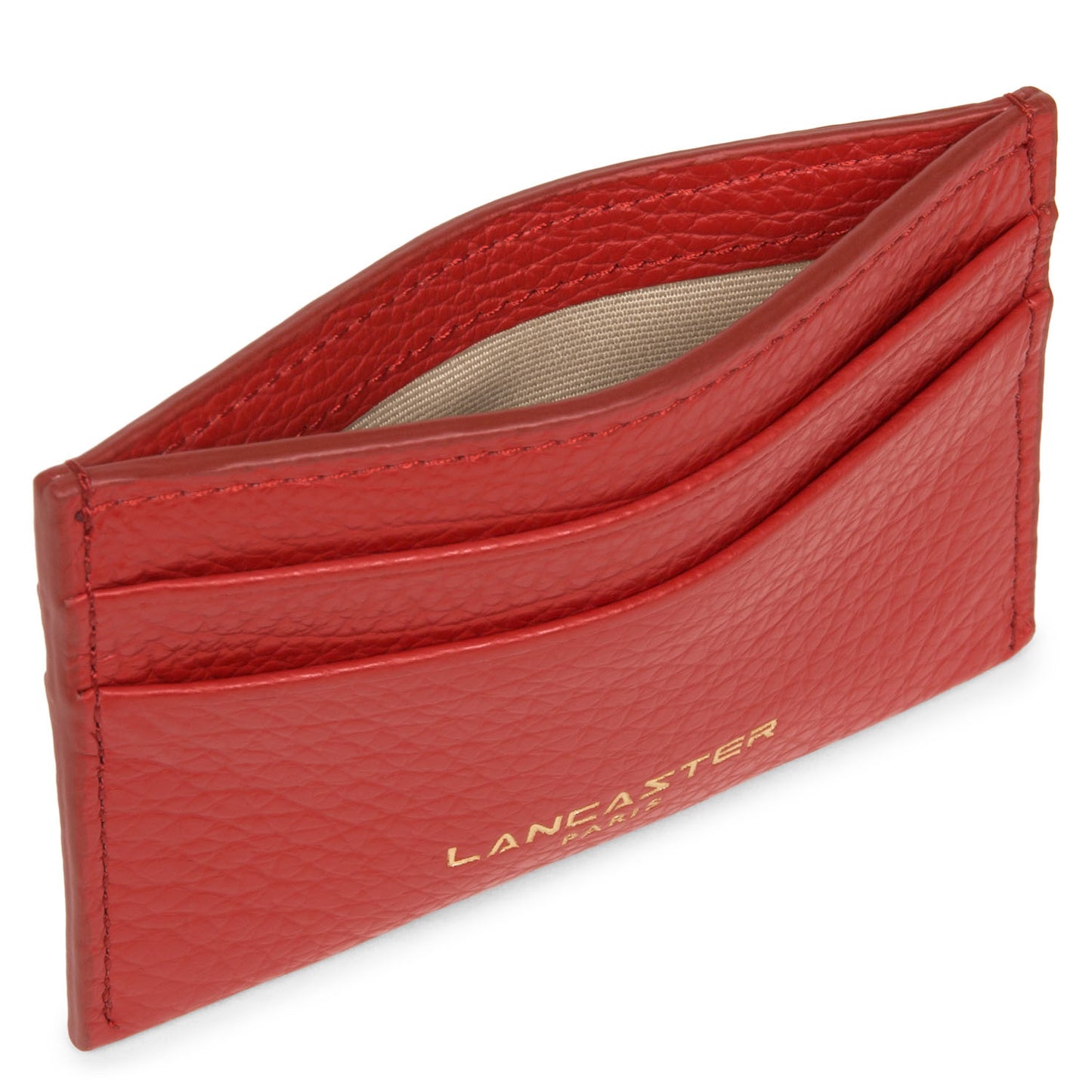 Lancaster Dune Card Holder Rouge