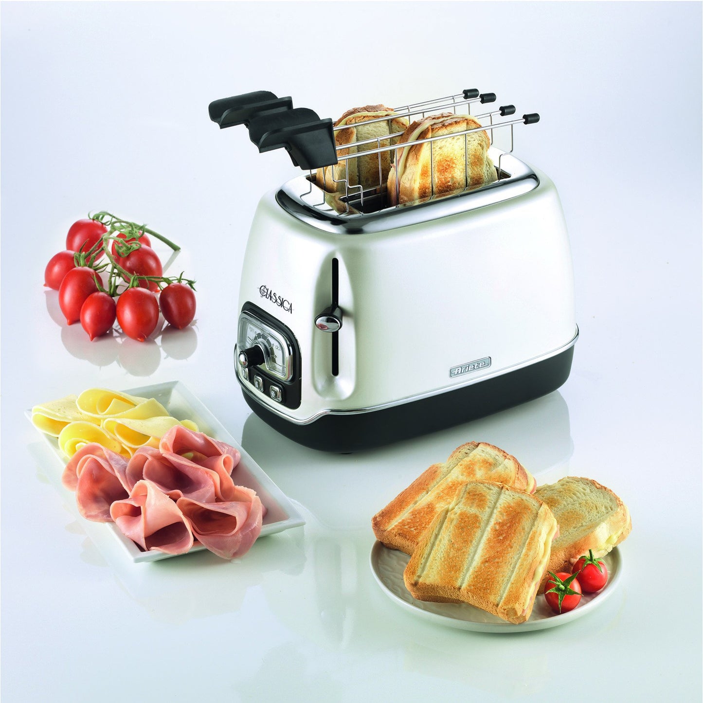 Ariete Classica 2-Slice Toaster, Pearl 158