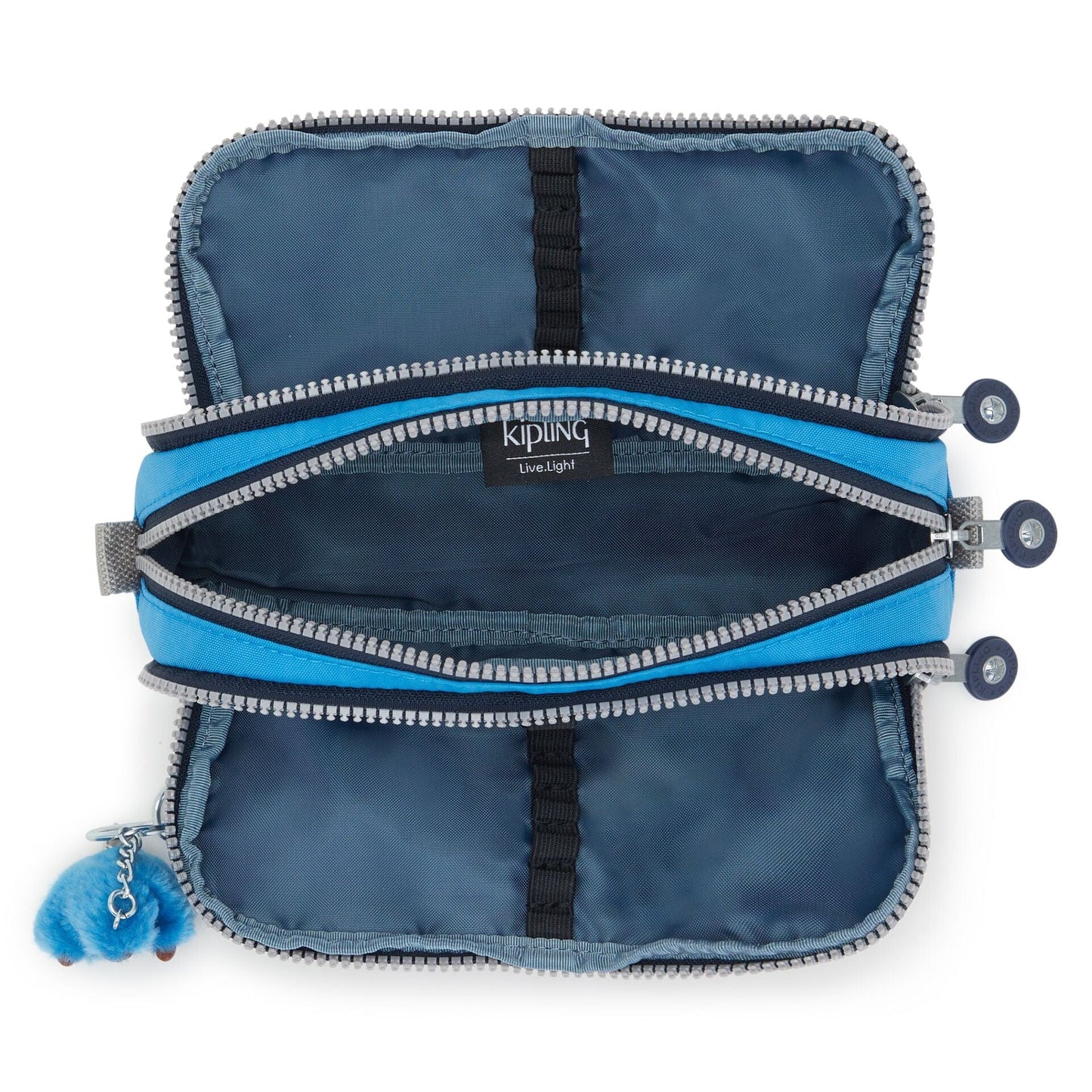 Kipling-Gitroy-Large Pencase-Lake Blue Bl-13564-W56