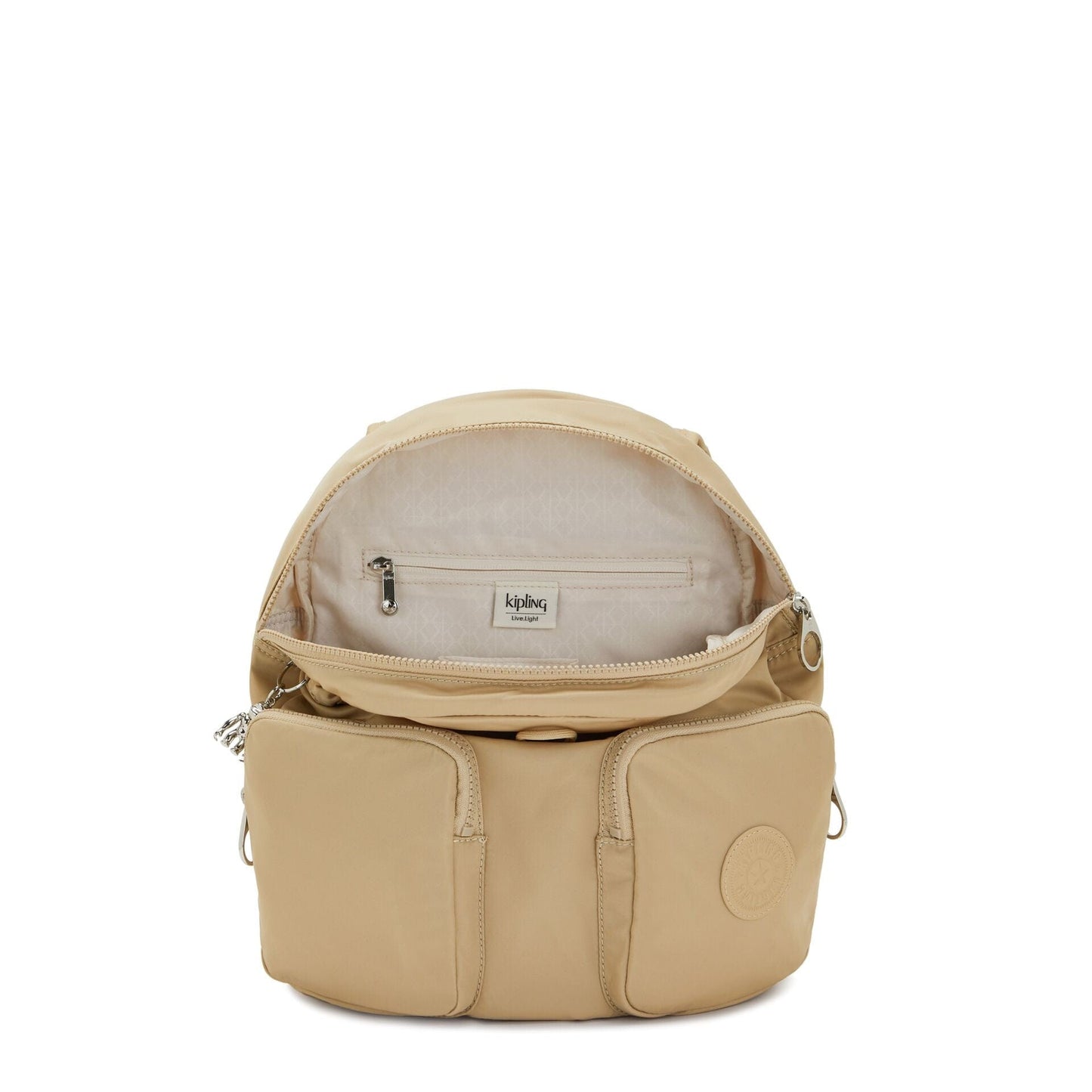 Kipling-New City Pack S-Small Backpack-Natural Beige-I3069-Y87