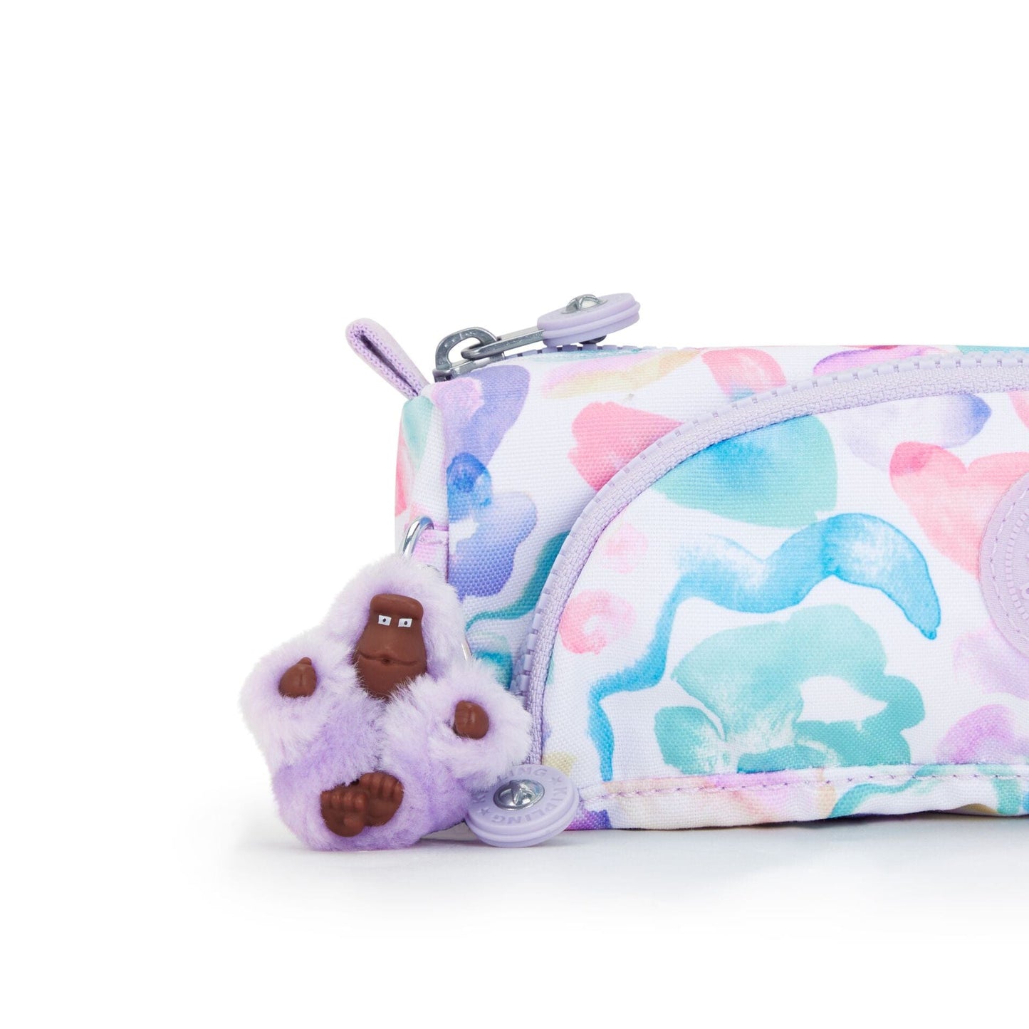 Kipling-Cute-Pen Case-Aqua Flowers-I3330-2Fw