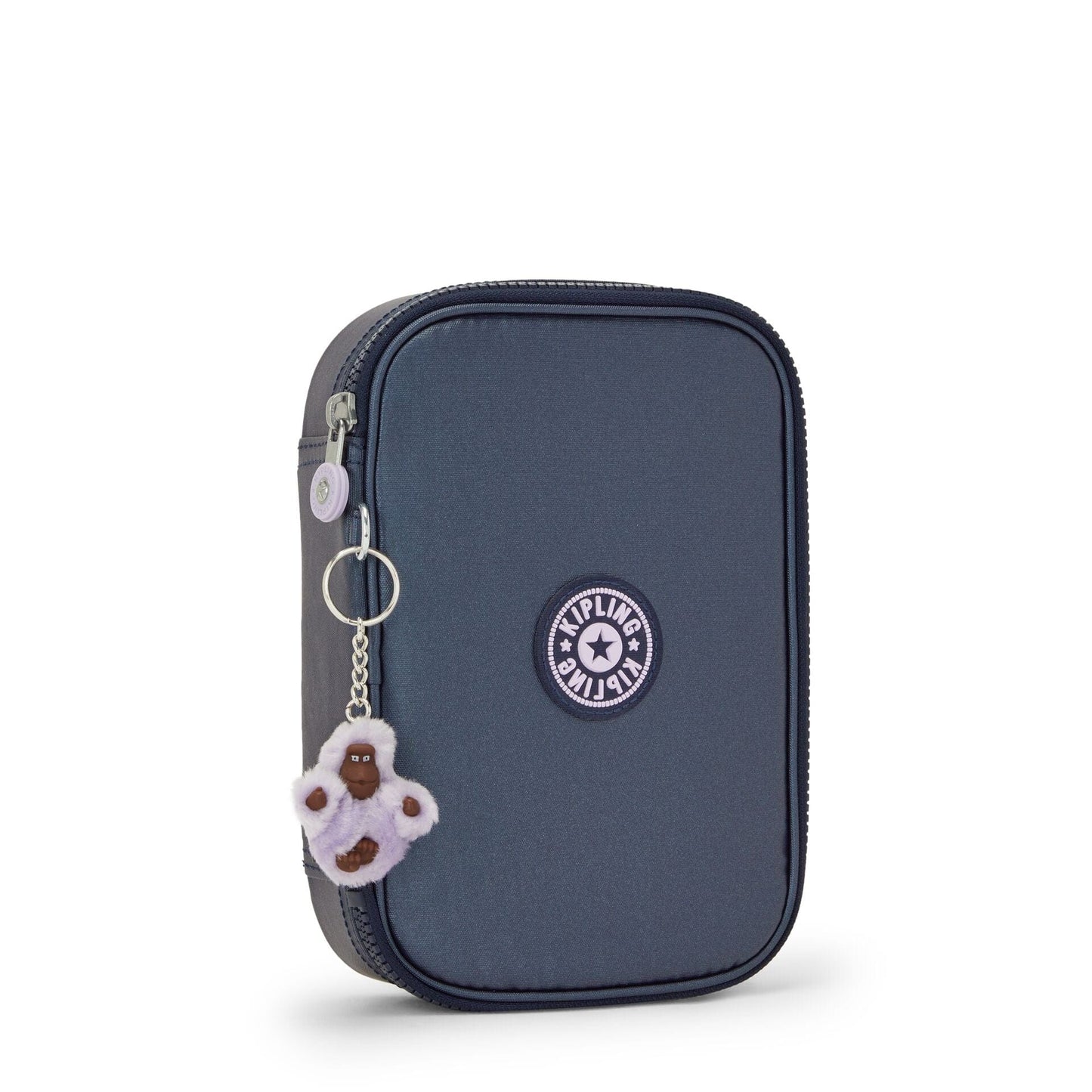 Kipling-100 Pens-Large Pencase Holds Up To 100 Pens-Admiral Bl Metallic-I3624-7Sp