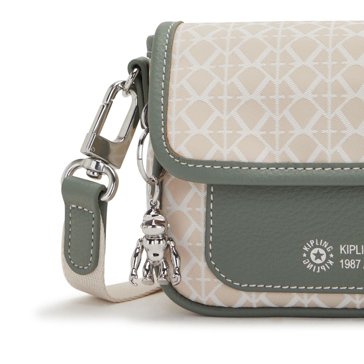 Kipling-Inaki S-Small Crossbody (With Removable Shoulderstrap)-Signature Bge C-I4892-S4B