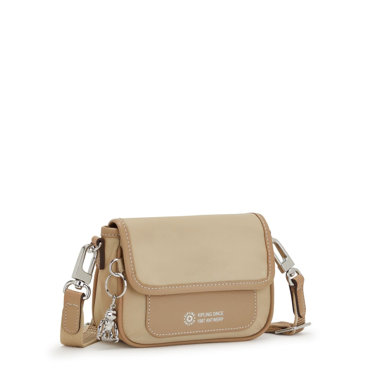 Kipling-Inaki S-Small Crossbody (With Removable Shoulderstrap)-Natural Bge Mu-I4892-Ub2