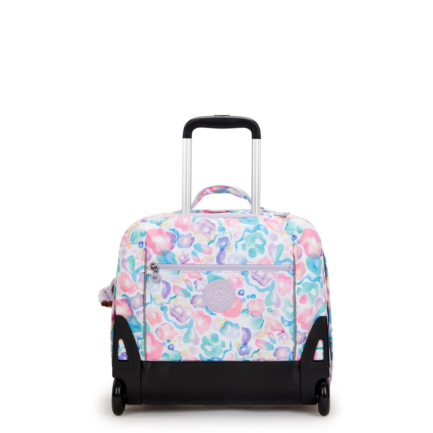KIPLING-Giorno-Large Wheeled Backpack with Laptop Compartment-Aqua Flowers-I5368-2FW