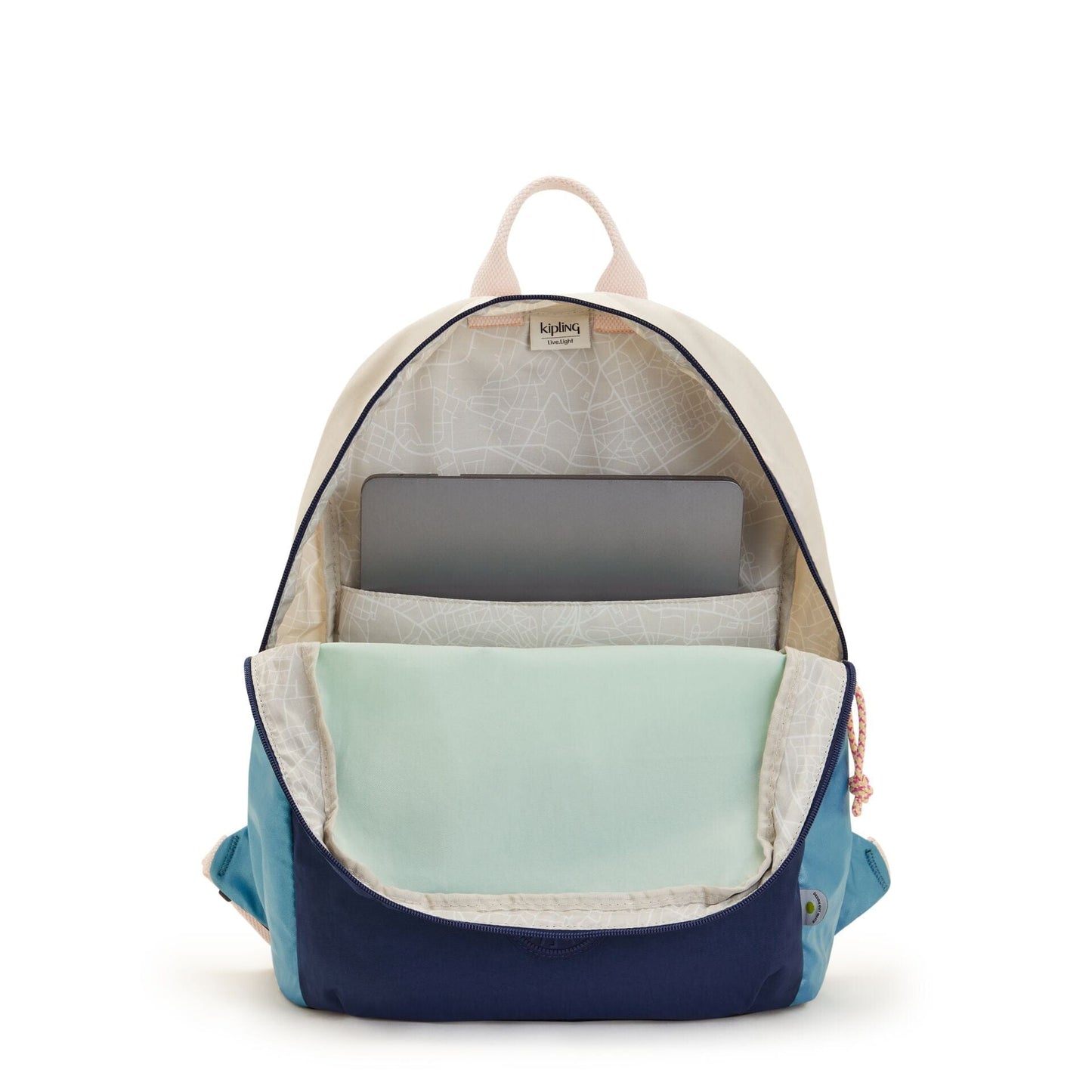 Kipling-Sonnie-Large Backpack-Green Navy Bl-I5495-R70