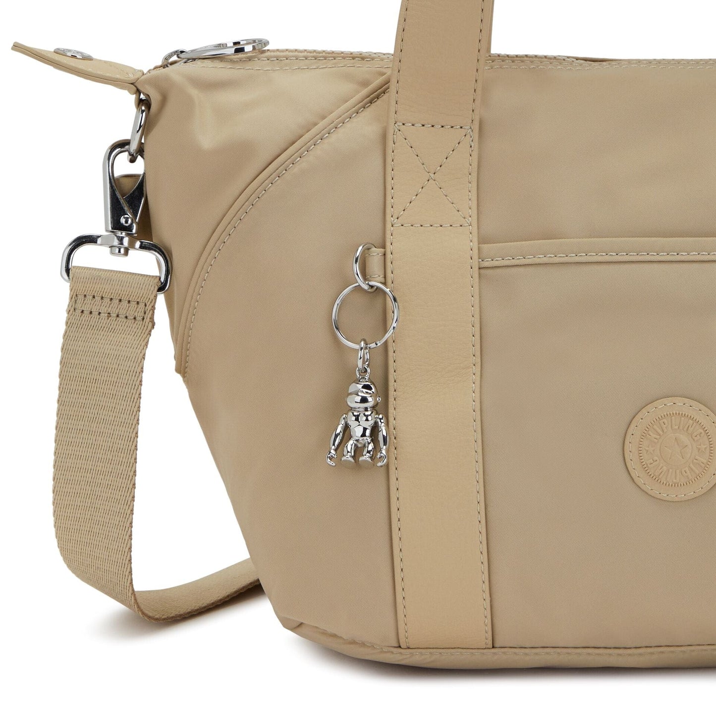 Kipling-Art Mini-Small Handbag (With Removable Shoulderstrap)-Natural Beige-I5874-Y87