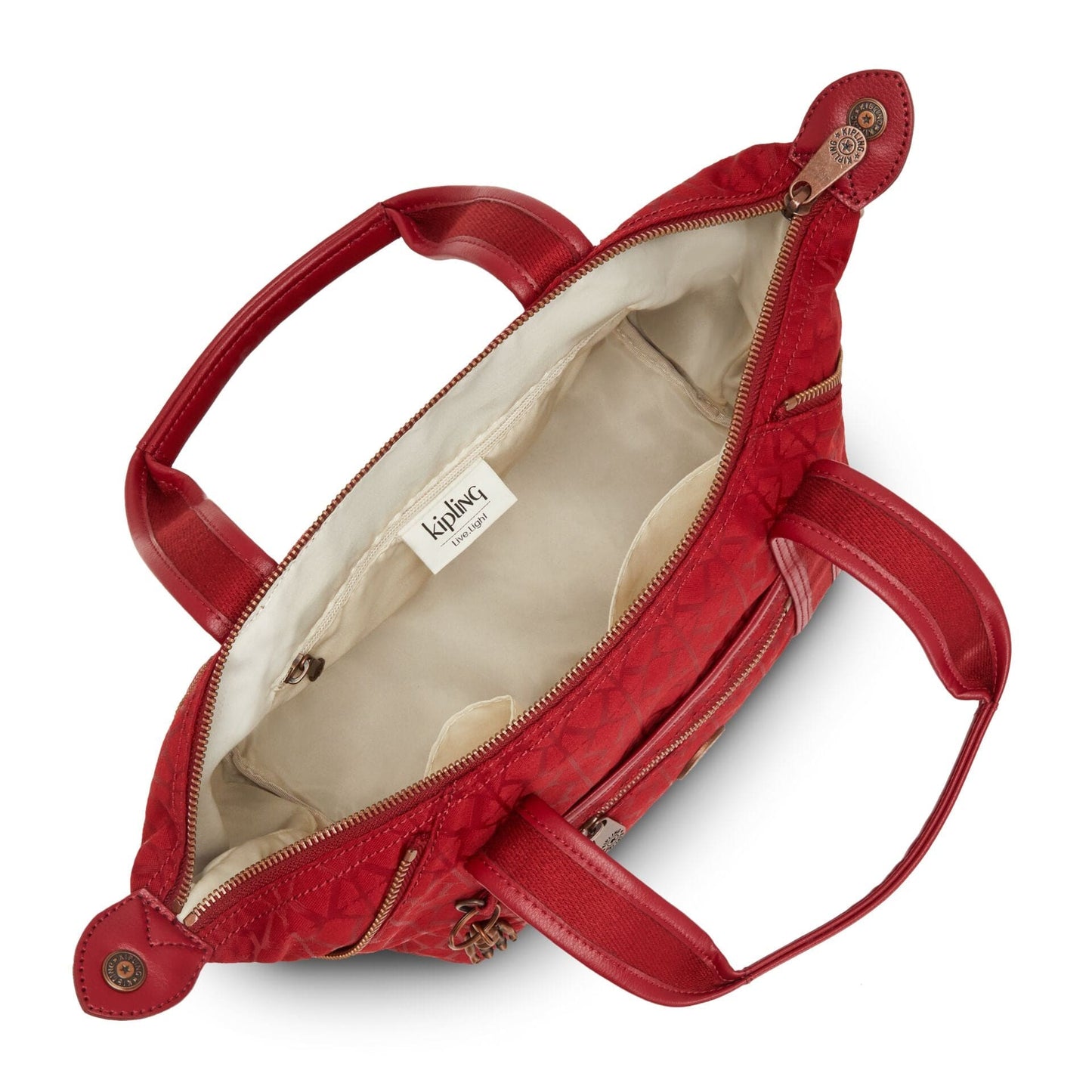 Kipling-Art Mini-Small Handbag (With Removable Shoulderstrap)-Sign Red Mu-I5968-V92
