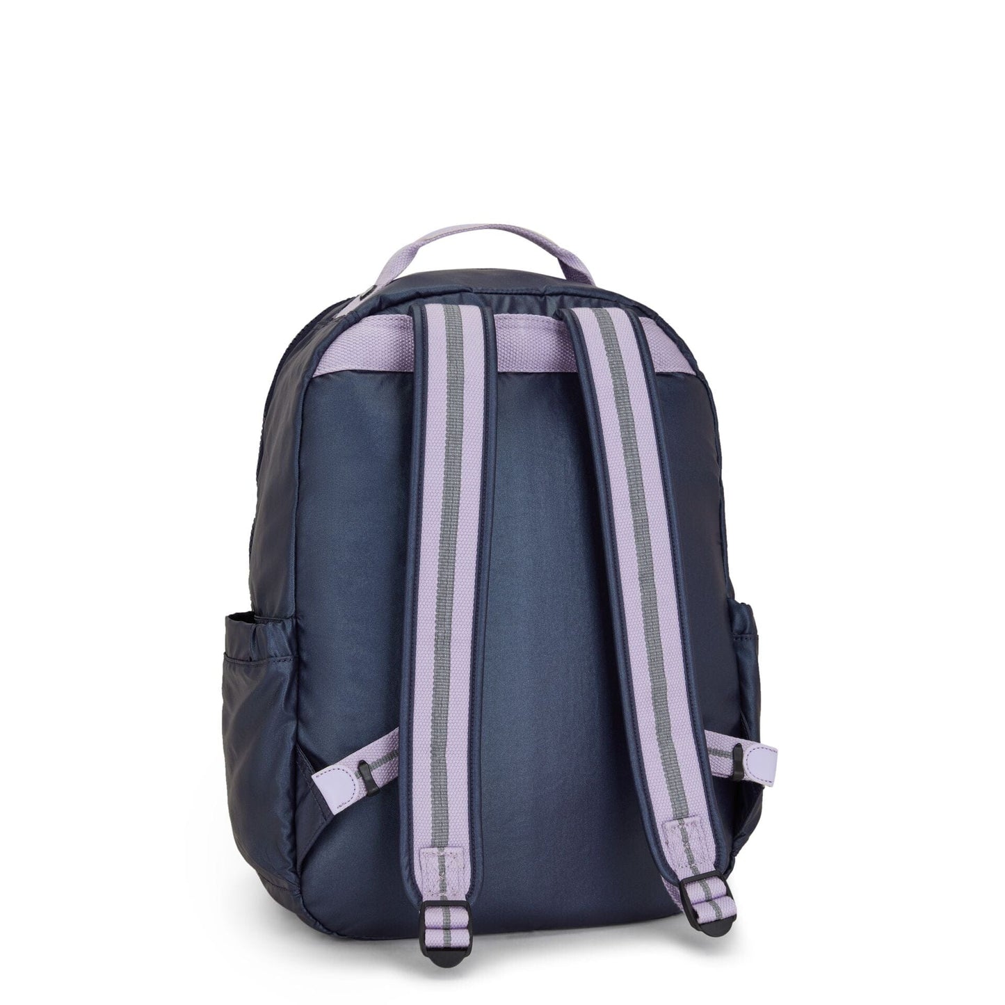 Kipling-Seoul-Large Backpack With Padded Laptop Compartment-Admiral Blue Palm-I6173-4Np