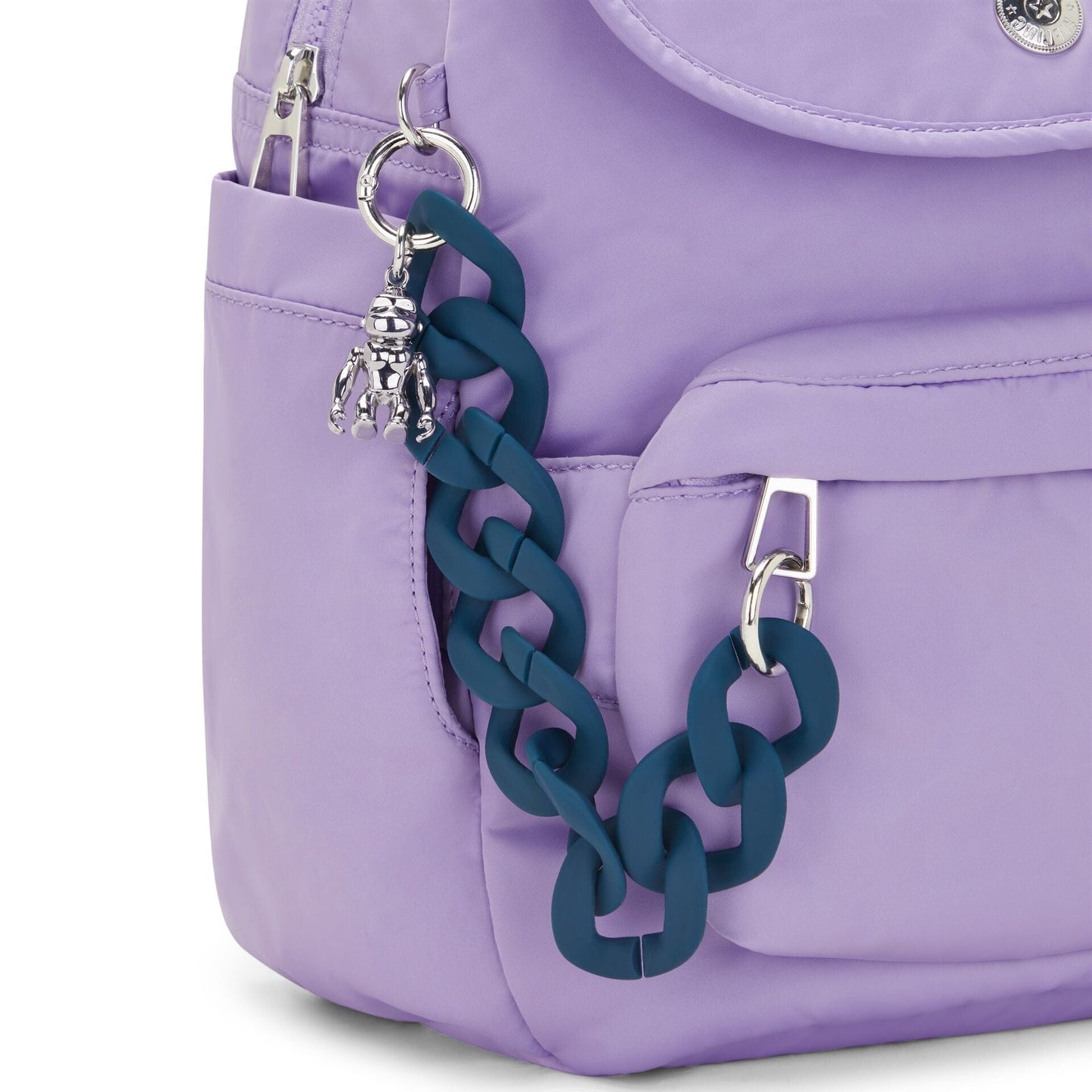 KIPLING-City Pack S-Small backpack (with front pocket convertible to waitbag)-VT Ice lavender-I7460-M14