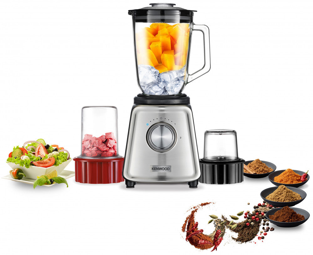 Kenwood 800W Glass Blender 1.5L Silver Blp44.270Ss