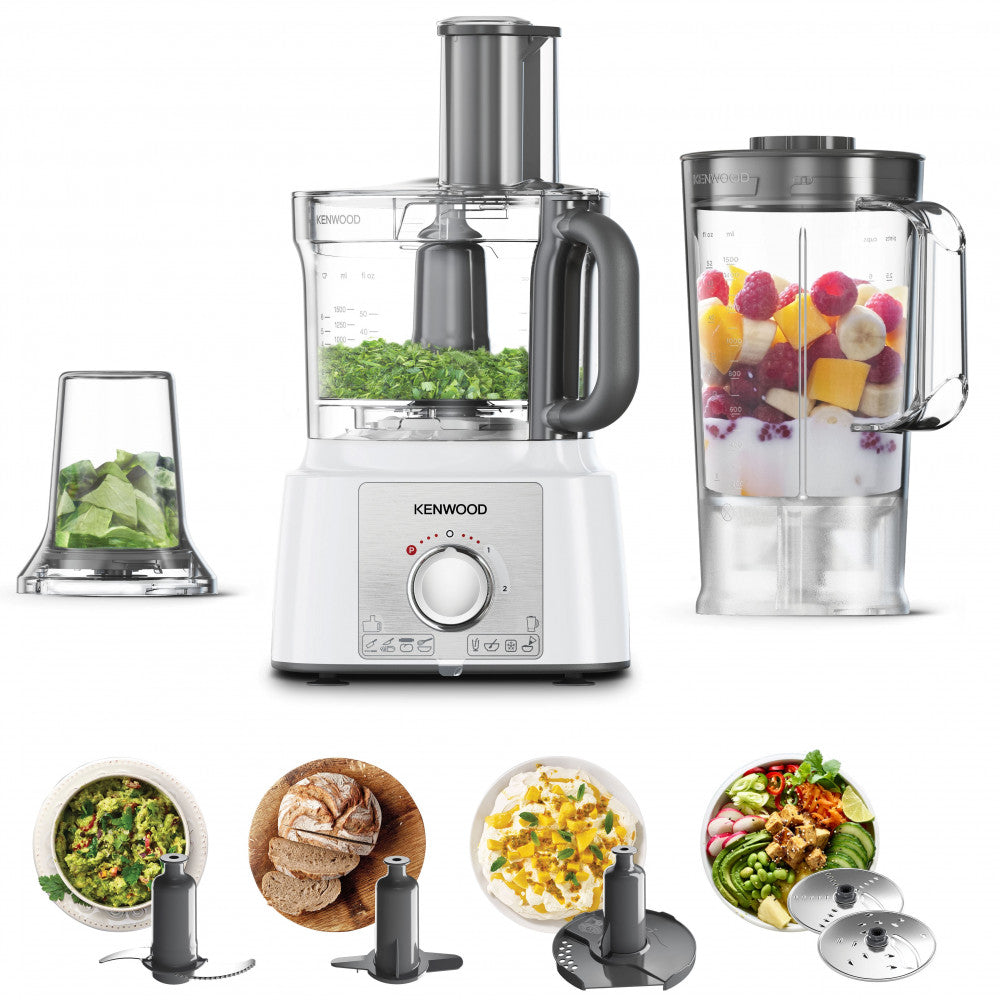 Kenwood 1000W Multi-Functional Food Processor White Fdp65.400Wh