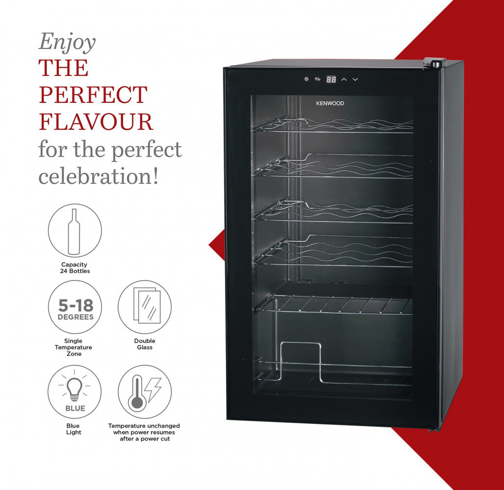 Kenwood 24 Bottles Beverage Cooler Black Bcm24.000Bk