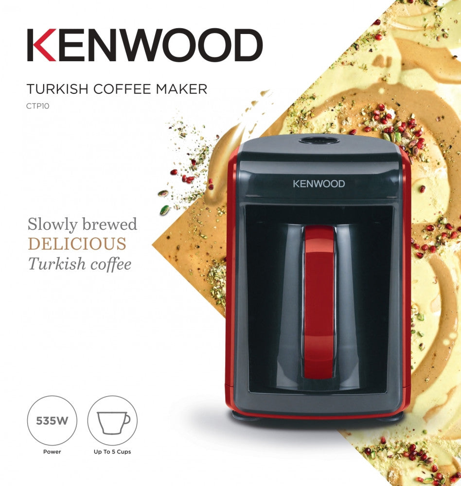 Kenwood Up To 5 Cups Turkish Coffee Maker Black/Red Ctp10.000Br