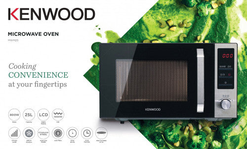 Kenwood 25L Microwave Oven With Grill Black/Silver Mwm25.000Bk