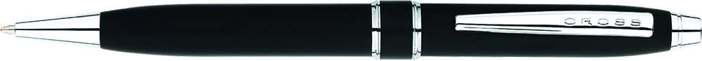 CROSS STRATFORD SATIN BLACK BALLPOINT PEN - AT0172-3