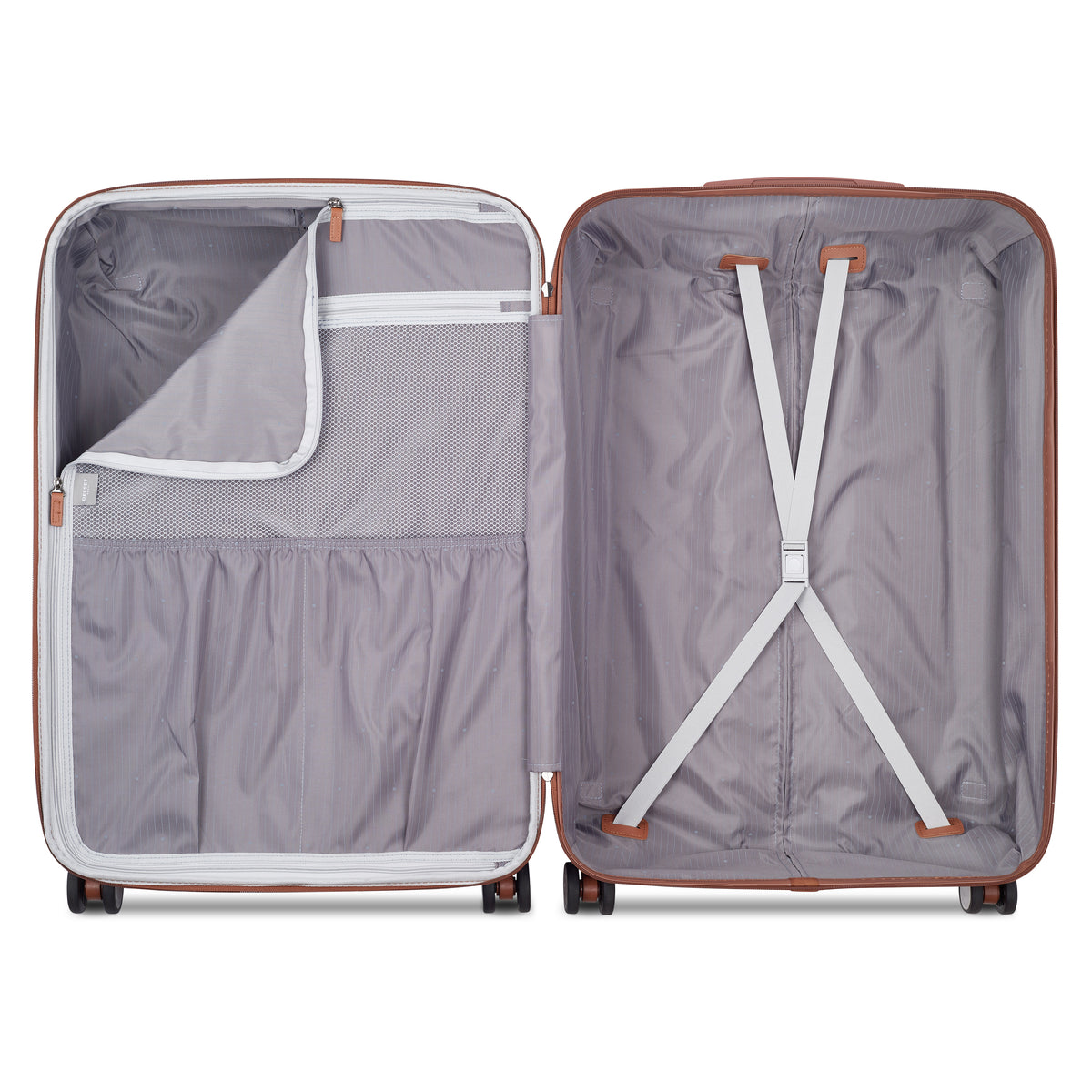 Delsey Paris Promenade 81Cm Hardcase 4 Wheel Trolley Chocolate - 00115283006