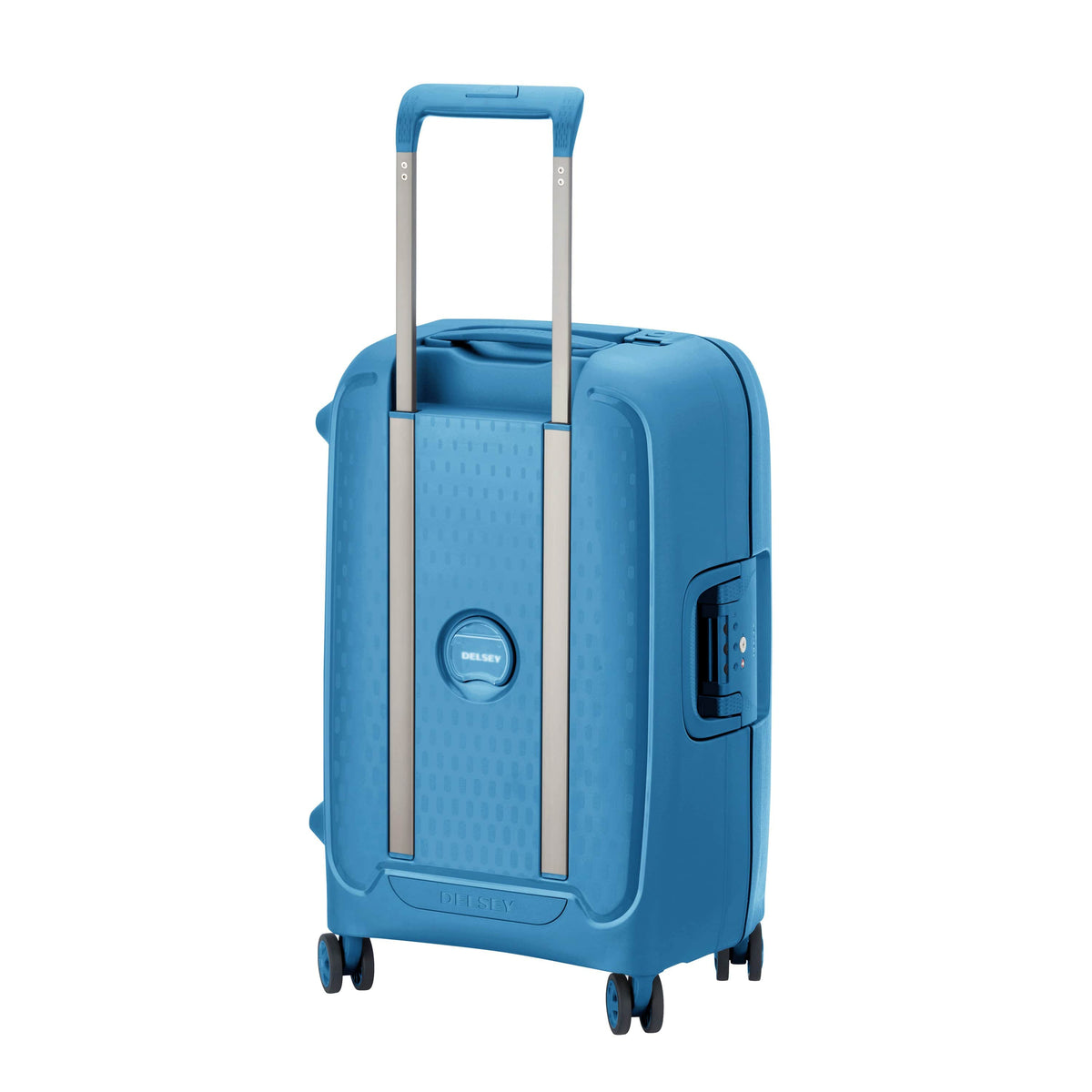 Delsey Paris Moncey 55Cm Softcase 4 Double Wheel Cabin Luggage Trolley Light Blue - 00384480112