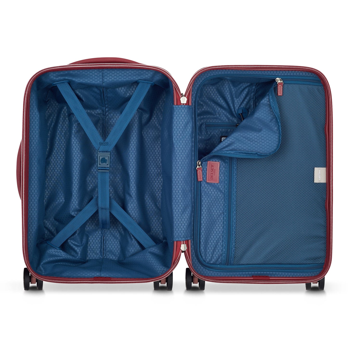Delsey Paris Chatelet Air 2.0 55cm Hardcase 4 Double Wheel Cabin Luggage Trolley Pink - 00167680109