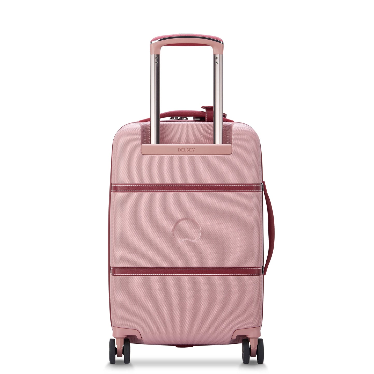 Delsey Paris Chatelet Air 2.0 55cm Hardcase 4 Double Wheel Cabin Luggage Trolley Pink - 00167680109