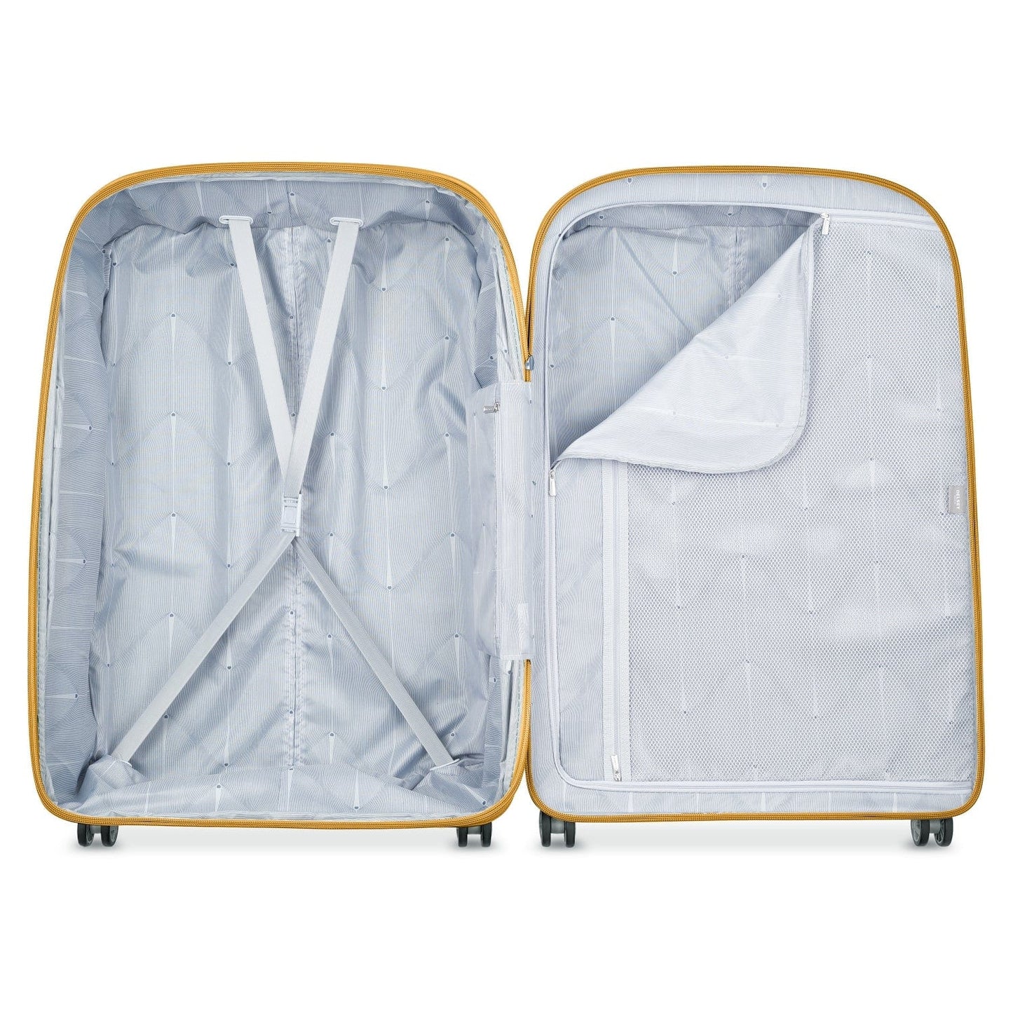 Delsey Paris Clavel 83cm Hardcase 4 Double Wheel Expandable Check-In Luggage Trolley Yellow - 00384583005