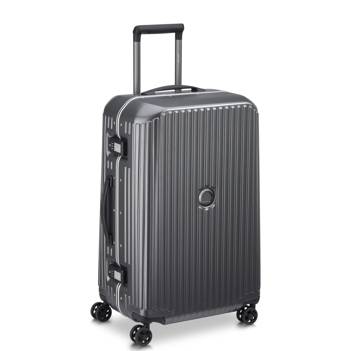 Delsey Paris Securitime Frame 68Cm Hardcase 4 Double Wheel Check-In Luggage Trolley Anthracite - 00217481101