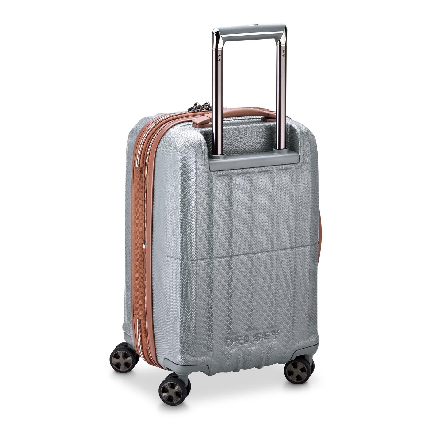 Delsey Paris St Tropez 55Cm Hardcase 4 Double Wheel Expandable Cabin Luggage Trolley Platinum - 00208780111