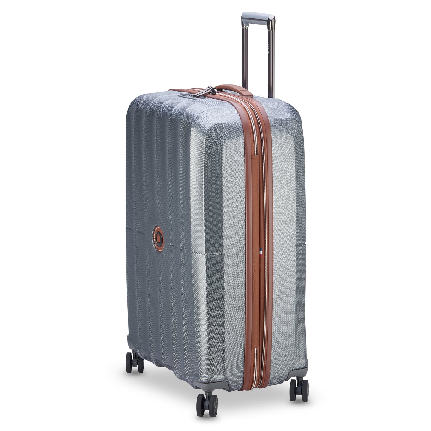Delsey Paris St Tropez 77cm 4 Double Wheel Expandable Check-In Luggage Platinum - 00208783011