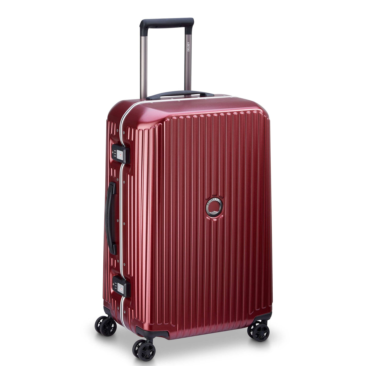 Delsey Paris Securitime Frame 68Cm Hardcase 4 Wheel Check-In Luggage Trolley Red - 00217481104