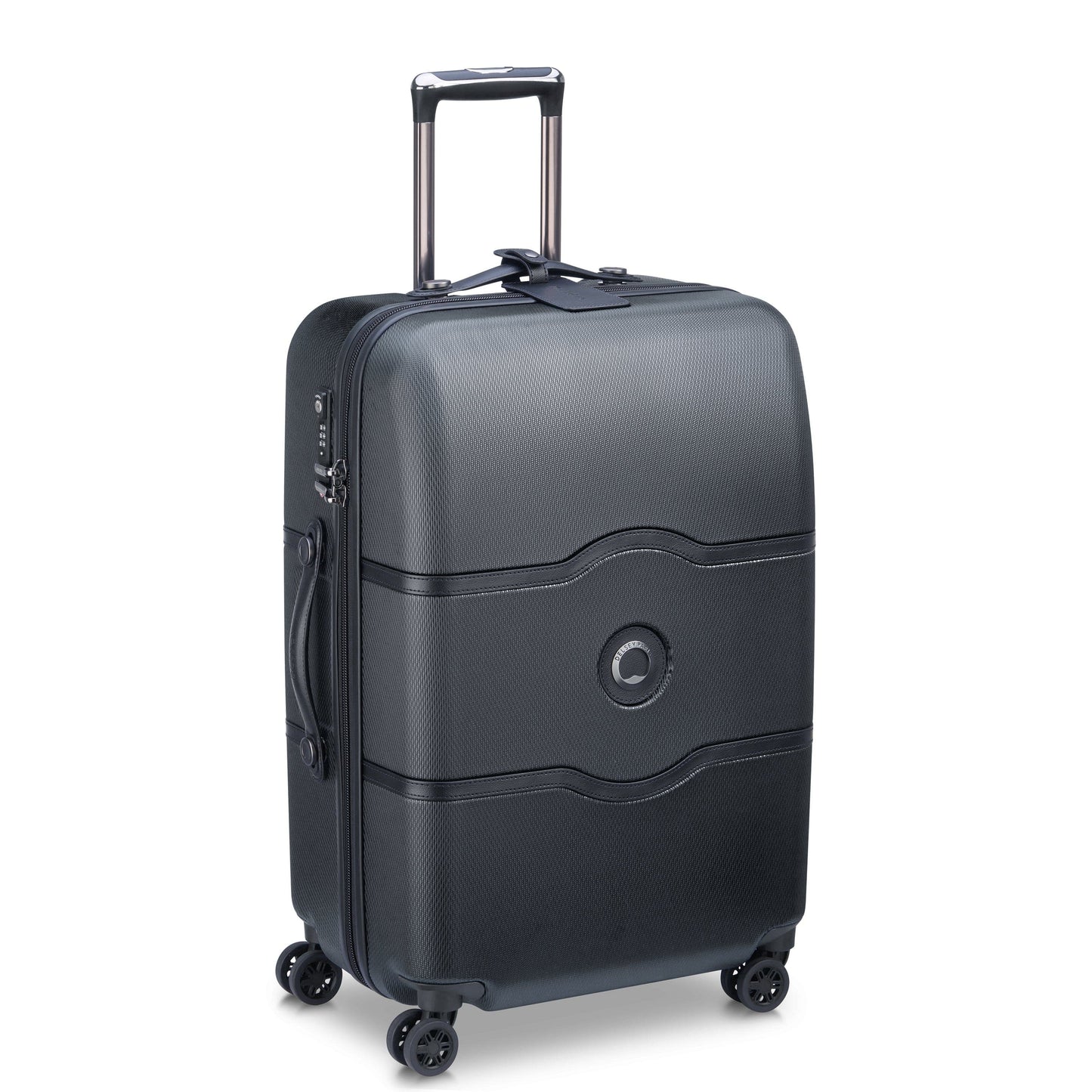 Delsey Paris Chatelet Air 67Cm Hardcase 4 Double Wheel Check-In Luggage Trolley Black - 00167281000