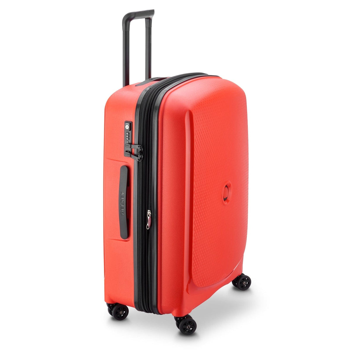Delsey Paris Belmont Plus 71Cm Hardcase 4 Double Wheel Expandable Medium Check-In Luggage Trolley Faded Red - 00386182034