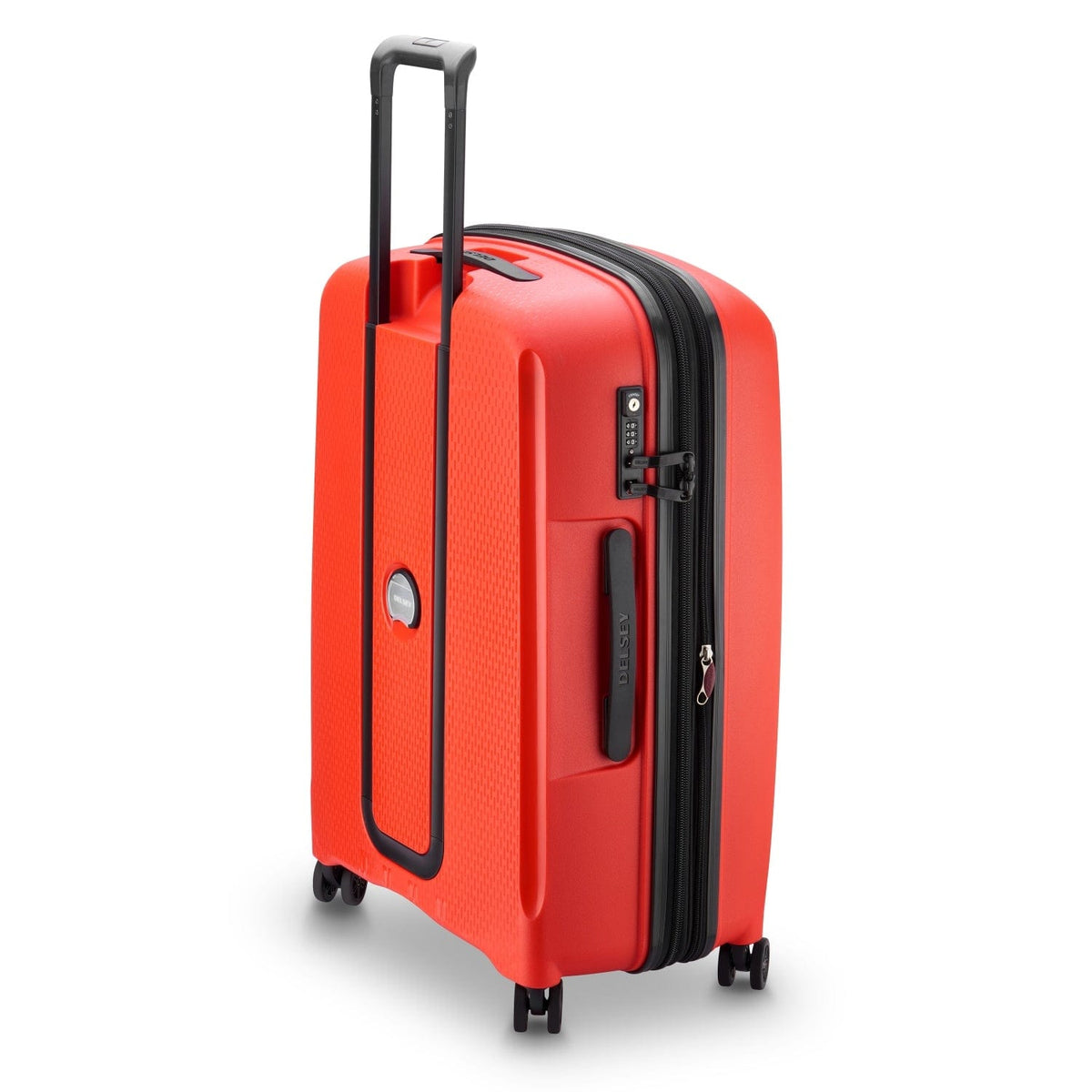 Delsey Paris Belmont Plus 71Cm Hardcase 4 Double Wheel Expandable Medium Check-In Luggage Trolley Faded Red - 00386182034