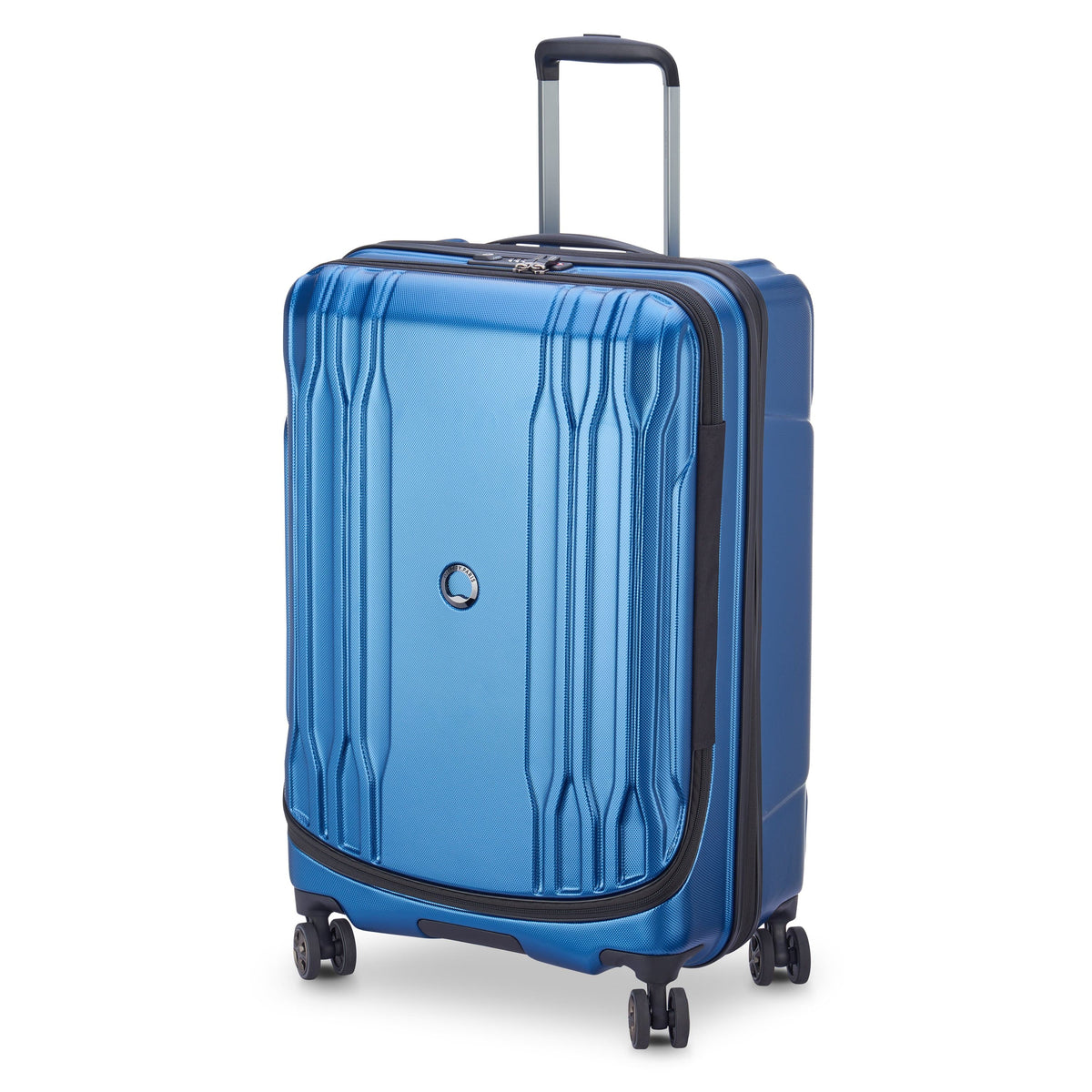 Delsey Paris Eclipse Dlx 70Cm Hardcase 4 Double Wheel Expandable Check-In Luggage Trolley Blue - 00208082002