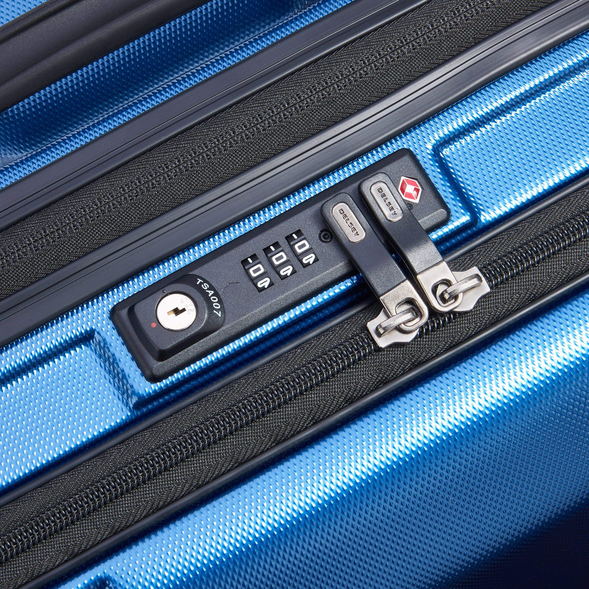 Delsey Paris Eclipse Dlx 70Cm Hardcase 4 Double Wheel Expandable Check-In Luggage Trolley Blue - 00208082002