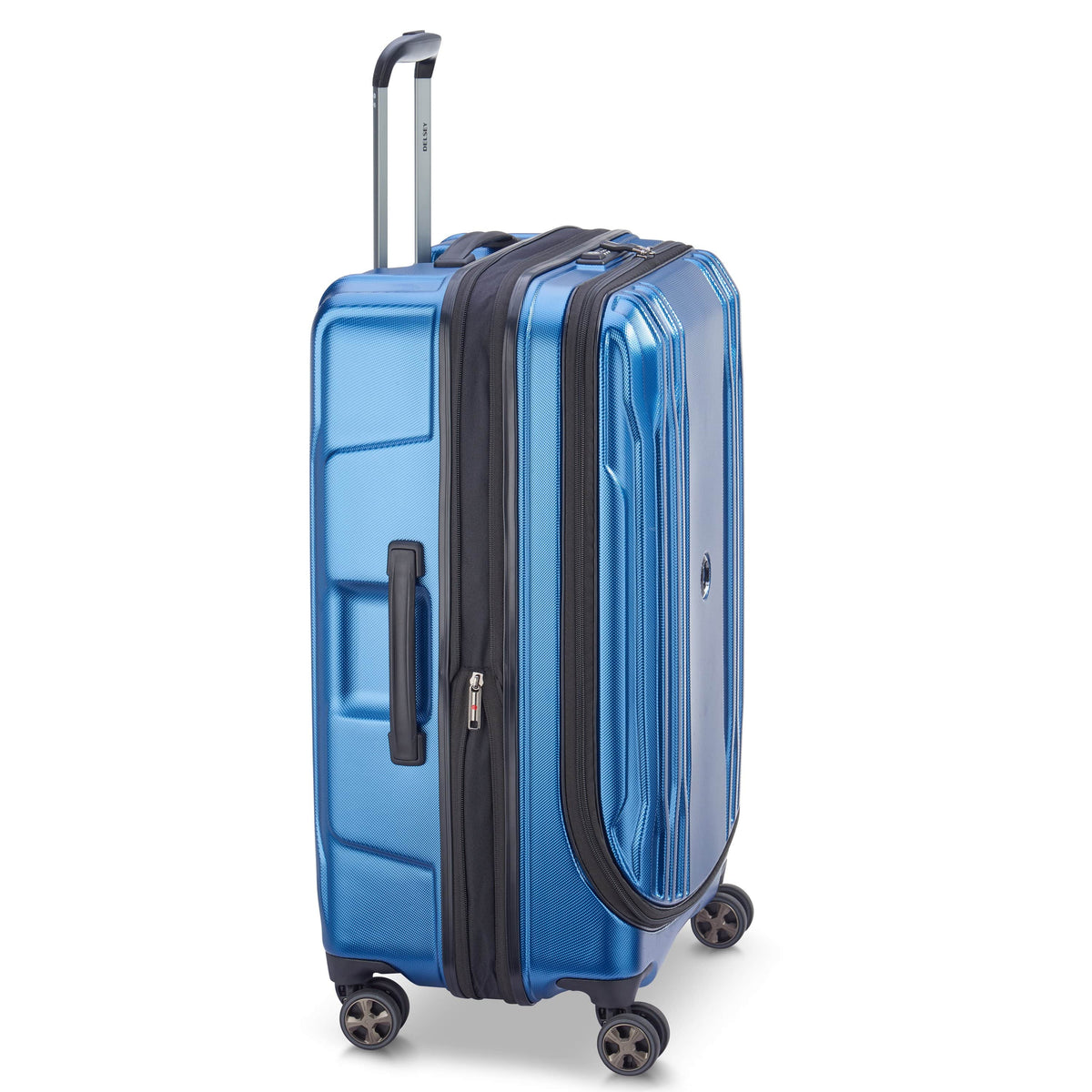 Delsey Paris Eclipse Dlx 70Cm Hardcase 4 Double Wheel Expandable Check-In Luggage Trolley Blue - 00208082002