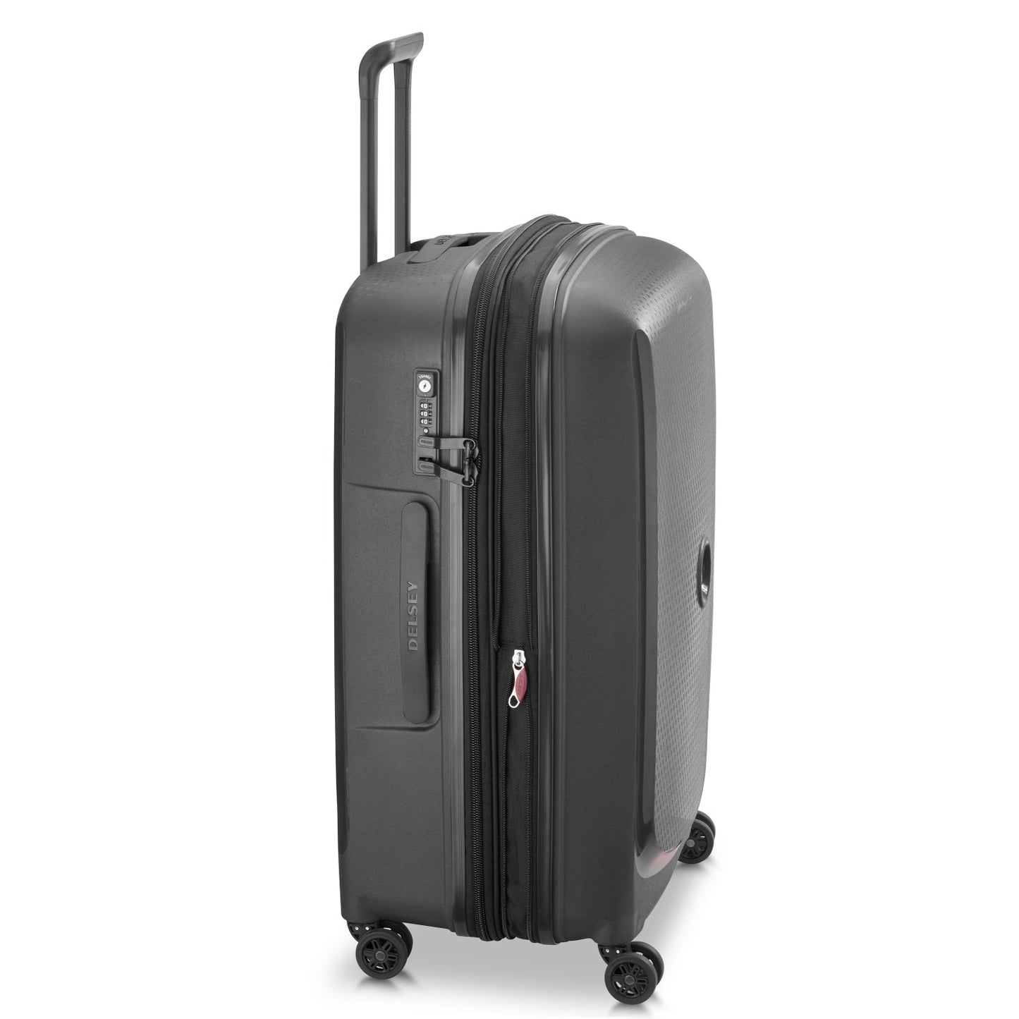 Delsey Paris Belmont Plus 71Cm Hardcase 4 Double Wheel Expandable Cabin Lugagge Trolley Black - 00386182000