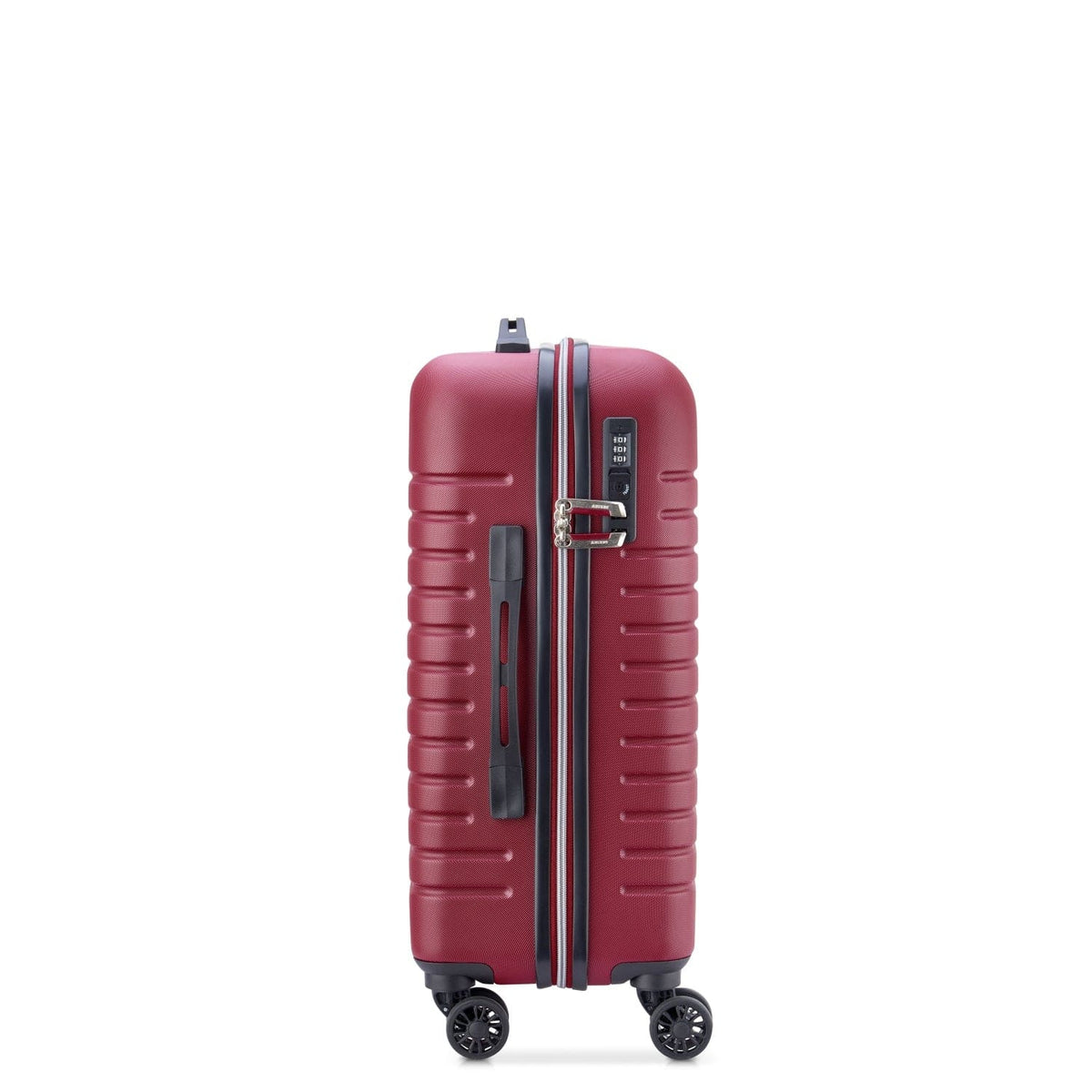 Delsey Paris Iroise 55Cm Hardcase 4 Double Wheel Cabin Luggage Trolley Red - 00379280104