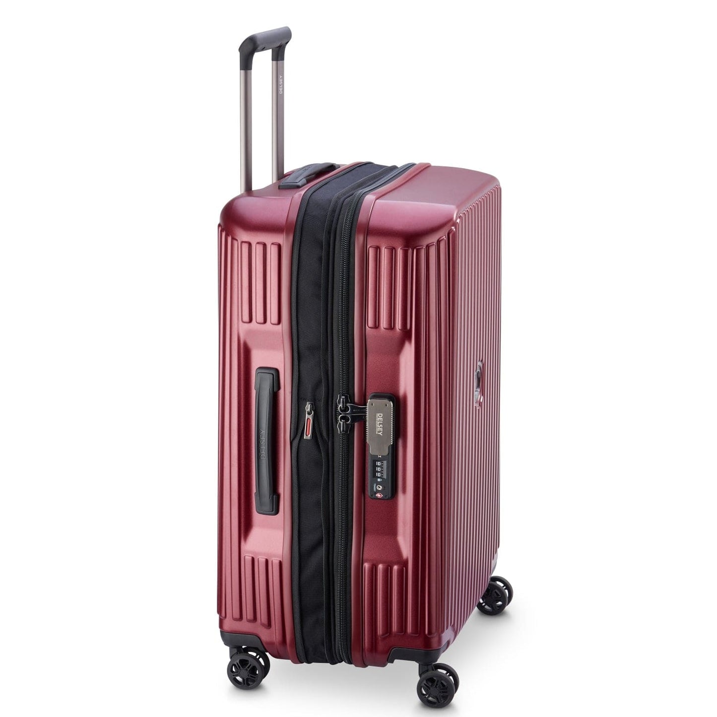 Delsey Paris Securitime Zip 68 4W Exp Tr Red