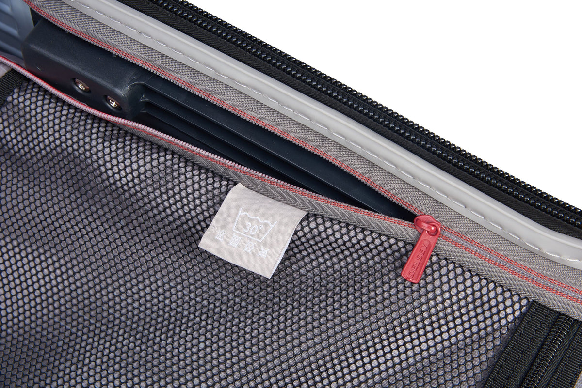 Delsey Paris Securitime Trunk 80Cm Hardcase 4 Double Wheel Check-In Luggage Trolley Silver - 00217382811